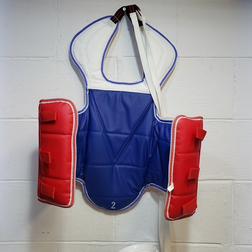Martial Arts Protection Duffel Bag Sz 2 Chest Protector Shin Forearm Head Gear - Picture 4 of 12