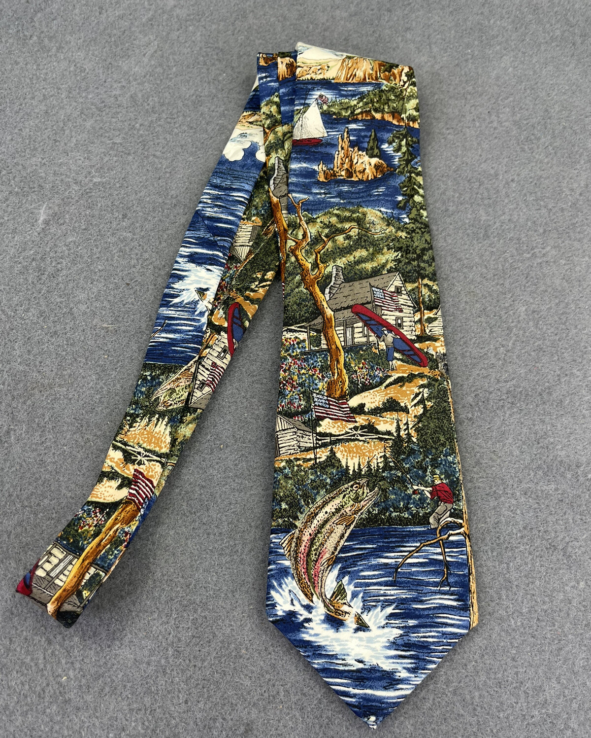 TANGO by Max Raab Americana Series, Dream Getaway mens tie silk made in USA Amor Irresistible
