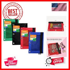 BAZIC 3-Ring Pencil Pouch w/Mesh Window for S...