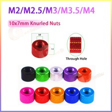 10x7mm Knurled Nuts Thumb Hand Grip Knobs Nut Aluminum Alloy M2/2.5/3/3.5/4