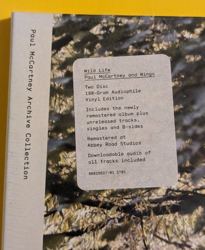 Paul McCartney & Wings - Wild Life (2xLP 180g Vinyl Audiophile Edition) Sealed - Picture 2 of 9