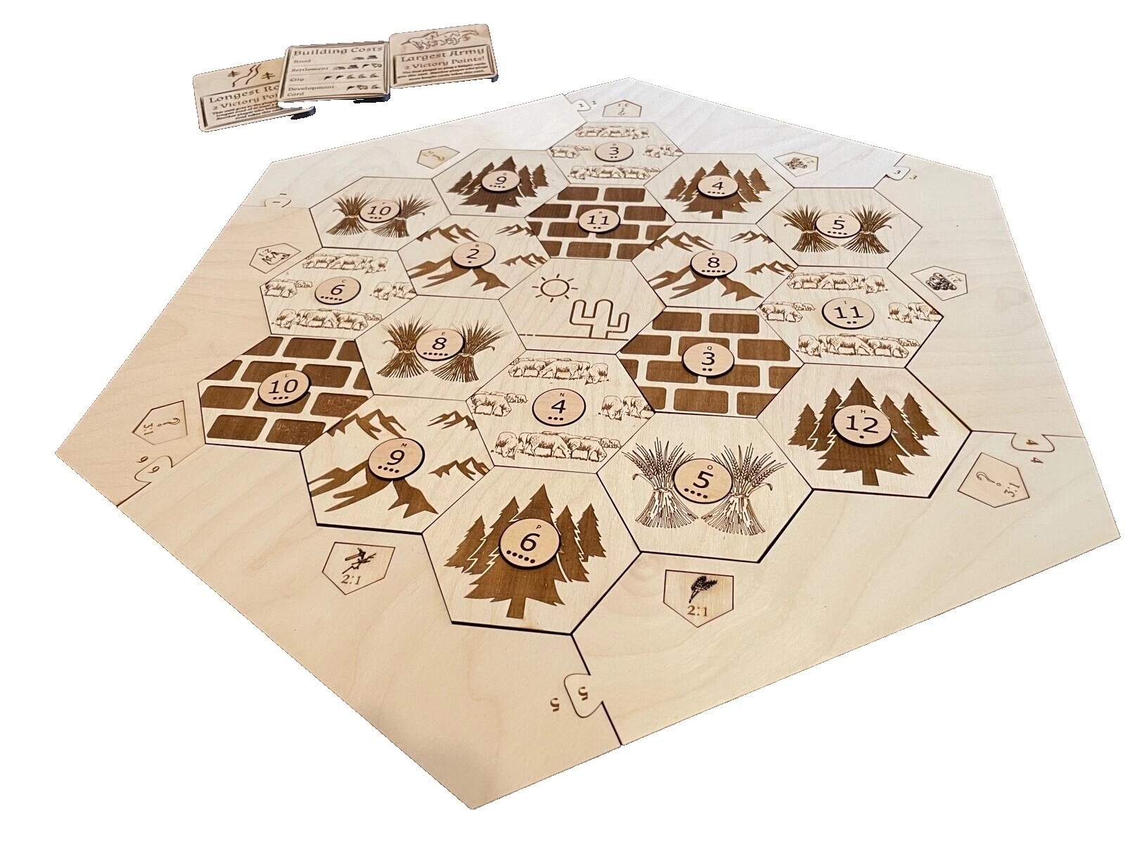 Juego de Mesa de Madera Accesorios