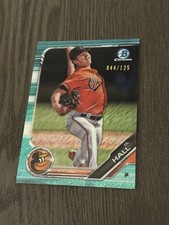 2019 Bowman Chrome Prospects Aqua Shimmer Refractor /125 #BCP-139 DL HALL Card