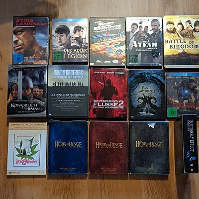 DVDs/blue-ray Konvolut Steelbook Usw
