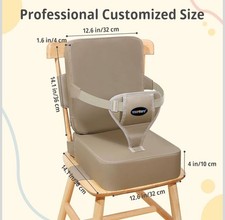 YONTINY Toddler Booster Seat for Kitchen Chair, 2-in-1 Dining Table Booster