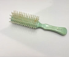 Vintage Stanley Lady Catherine Jadeite Green All Nylon Hairbrush Brush 5 Row 8”