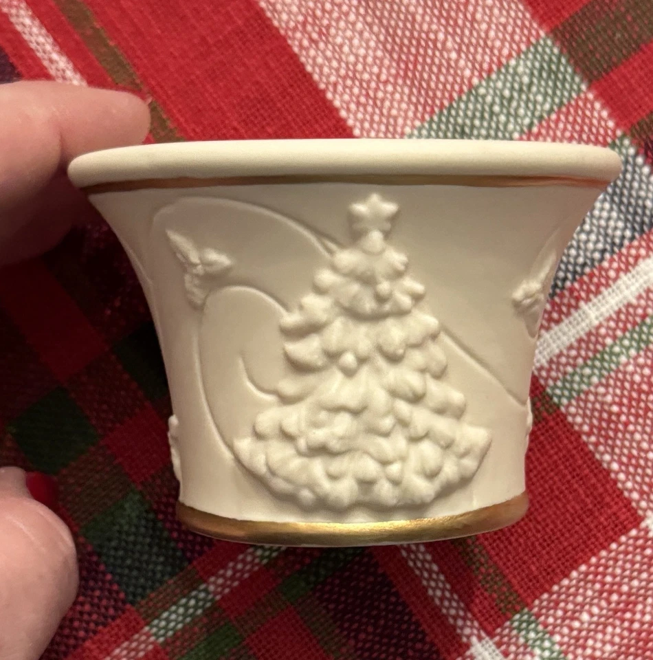 Набор из 2 подсвечников Yankee Candle цвета слоновой кости и золота - Изображение 2 из 4