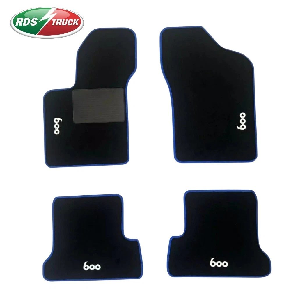 Set Tappetini Anteriori In Velluto Su Misura Per Fiat Seicento – 2 Pezzi, Antiscivolo Con Rinforzo Saldato, Colore Nero - 4