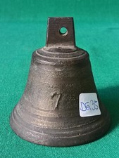 ANTICA CAMPANA CAMPANELLA DA PASCOLO IN BRONZO OTTONE NUMERO 7. DG35