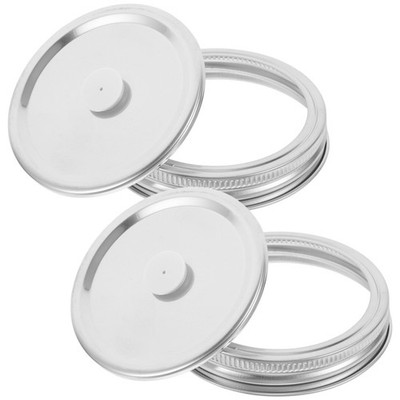  2 Pcs Mason Jar Reibe Deckel Konservenzubehör Weithals-Glasdeckel
