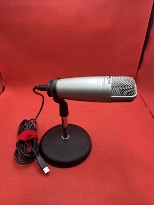 Samson C01U - USB Studio Condenser Microphone tripod stand and Cable