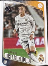 2024 Topps UEFA Franco Mastantuono Rookie Card RC Real Madrid Prospect. rookie card picture