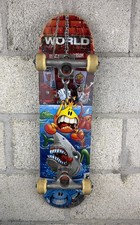 World Industries Skateboard Complete - Early 2000s - WI Trucks Wheels - 7.5 Deck