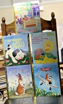 Peeps in Pajamas and 4 other Little Golden Book All in Good/Very Good Condition.
