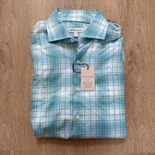Peter Millar Cloud Lynden Summer Soft Cotton Shirt Plaid Button Up NWT 160