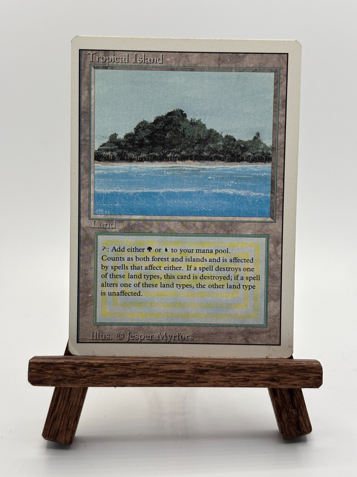 Tropical Island Revised Edition Rare - MTG Magic The Gathering MP