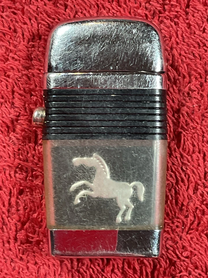 Encendedor de butano estilo caballo de Troya Scripto VU de colección Foto 4 de 4