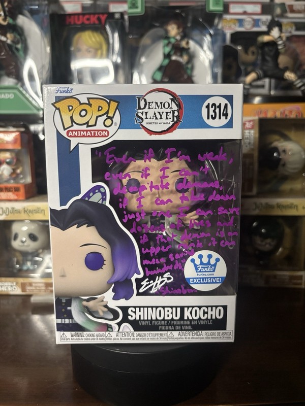 Funko Demon Slayer: Kimetsu No Yaiba Shinobu Kocho #1314 Signed and  Quoted 
