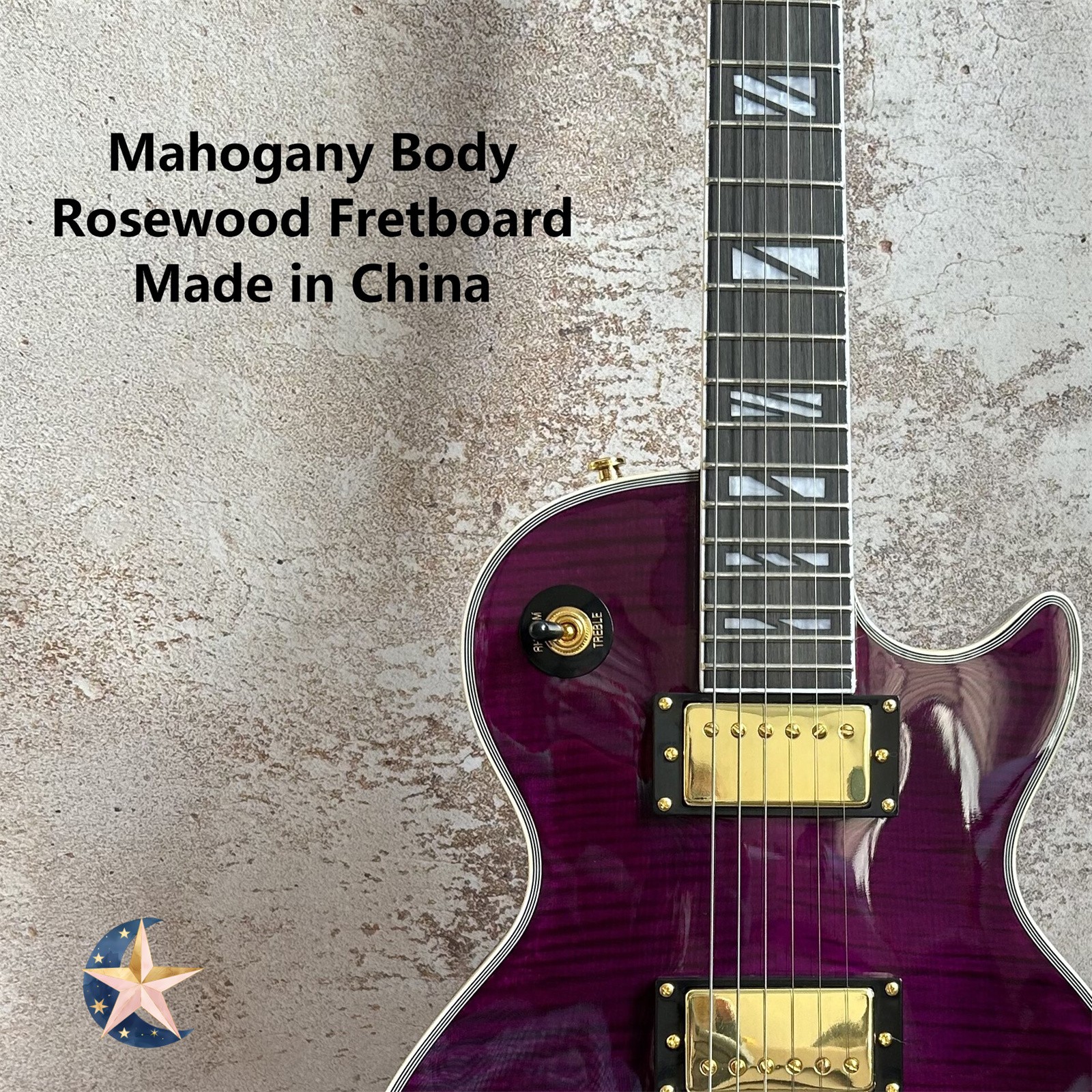 Special Sale: Professional Boutique Electric Guitar, HH Pickups, Gold Parts