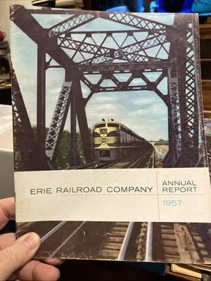 #ad Erie Railroad Company Annual Report 1957 $15.00