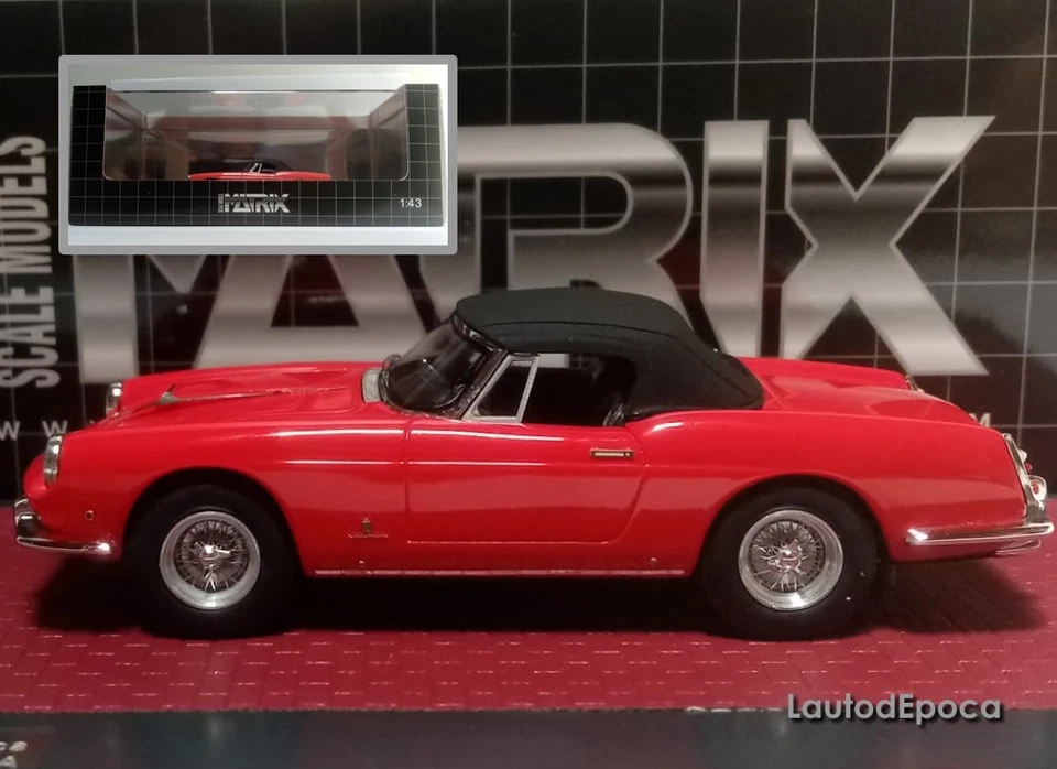 1/43 MATRIX SCALE MODELS - FERRARI 400 SUPERAMERICA PININFARINA CABRIOLET CLOSED - Immagine 3 di 3