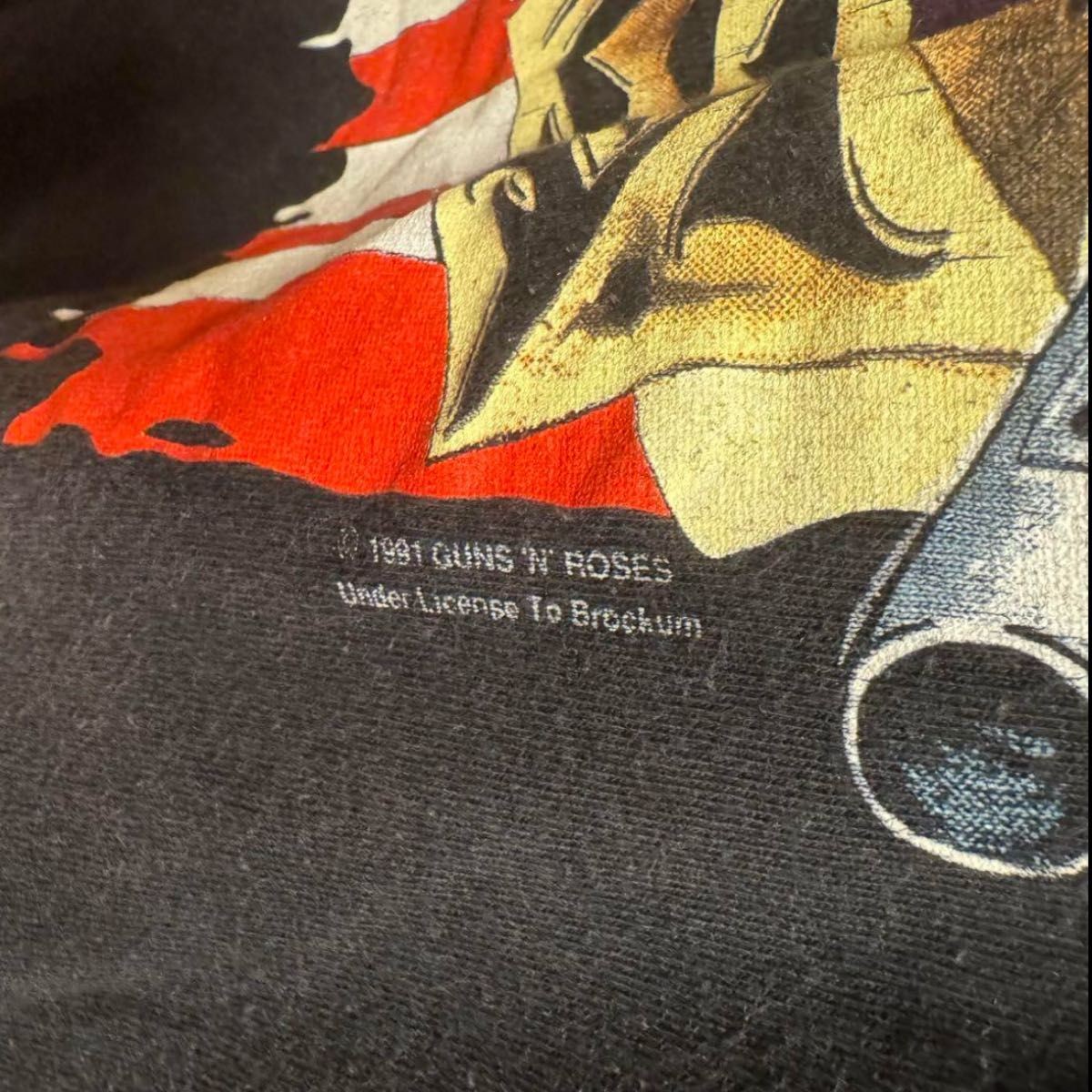 Guns R Roses Skull T-Shirt Black Vintage Short Sleeve 90S Band T Rock Guns N 'Roses Tour ...