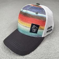 Piggly Wiggly Hat Cap Snap Back Mesh Trucker Sublimated Stripe Pig Promos Logo