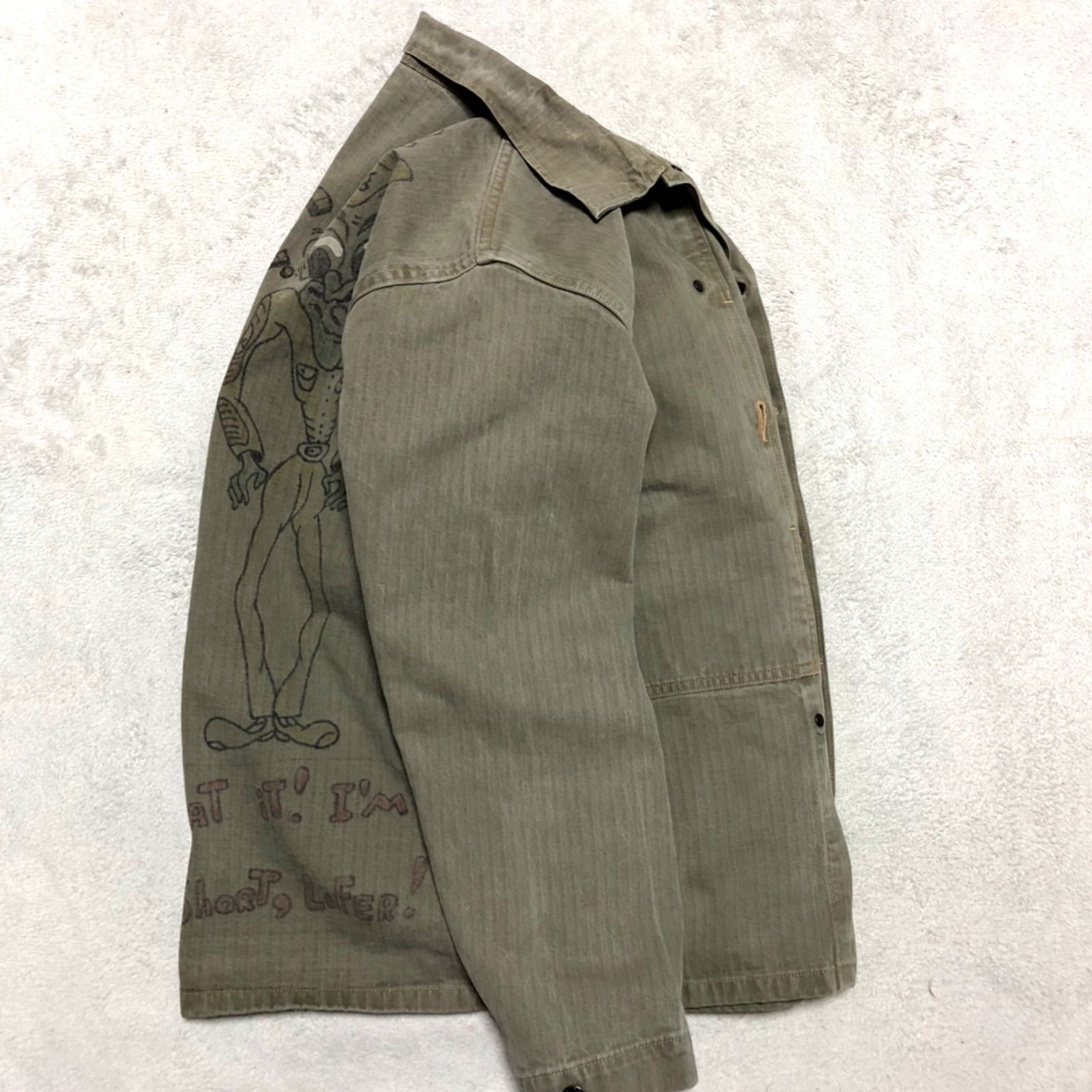 Buzz Rickson's Herringbone Utility Jacket USMC Ha… - image 5