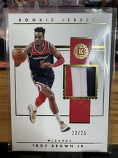 2018-19 Panini Encased Rookie Jerseys - TROY BROWN JR. - /25 RC Wizards Lakers