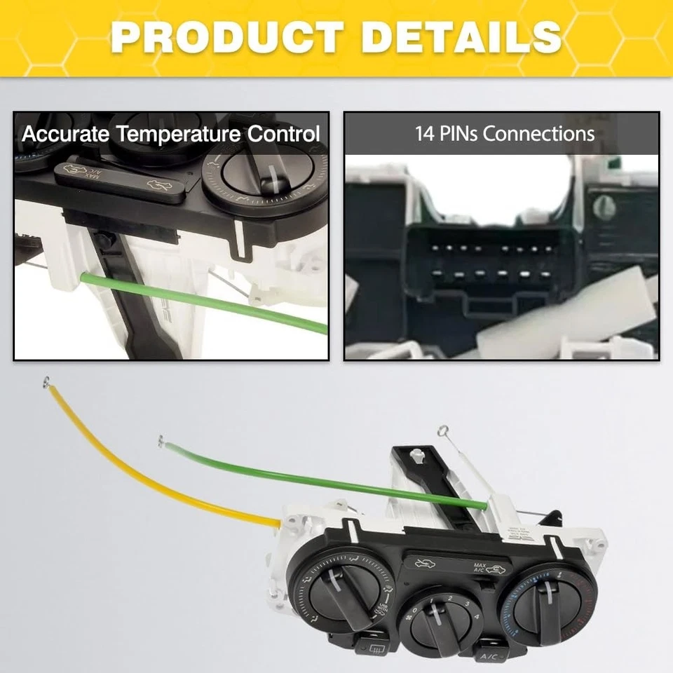 Panel de módulo de control climático de aire acondicionado para Nissan Versa 2007-2011 1,6 L 1,8 L Stock en EE. UU. Foto 4 de 4