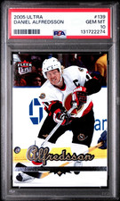 2005 ULTRA DANIEL ALFREDSSON #139 OTTOWA SENATORS HOF  PSA 10