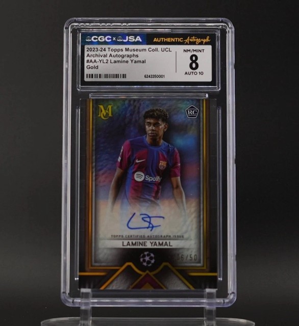 2023 Topps Museum Collection - Archival Autographs Lamine Yamal. Gold 6/50 RC!