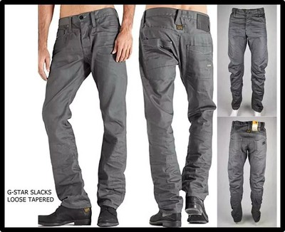 G-star raw herren jeans engineered weites bein hip hop rap baggy grau w29 44