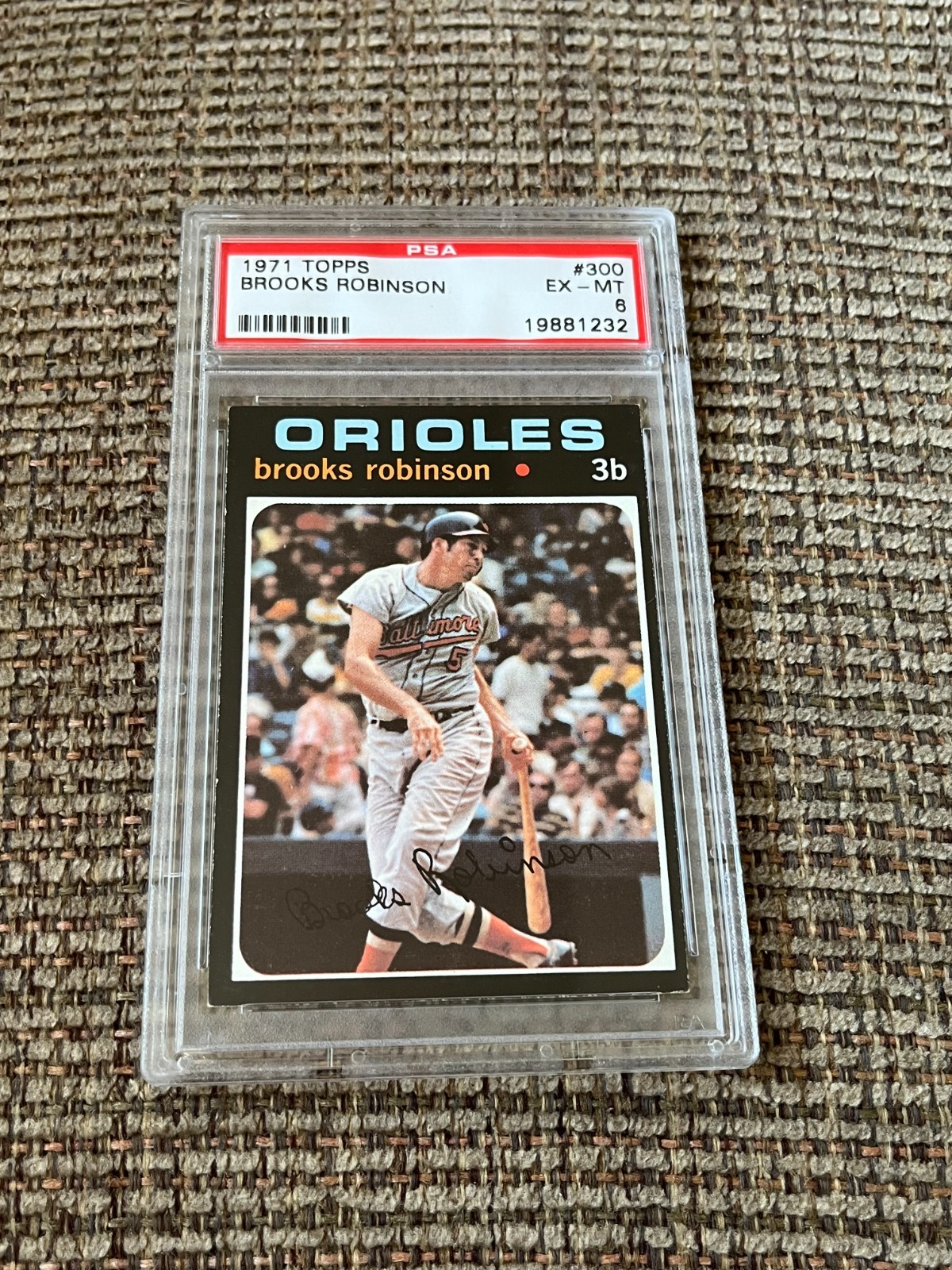 1971 Topps #300 Brooks Robinson Baltimore Orioles Hall of Famer PSA 6