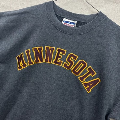 Hanes Ultimate Cotton Minnesota Sweatshirt Mens Medium Gray Crewneck Vintage