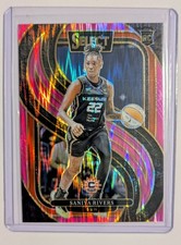 2025 Panini Select Premier Level Saniya Rivers #132 Pink Flash Prizm