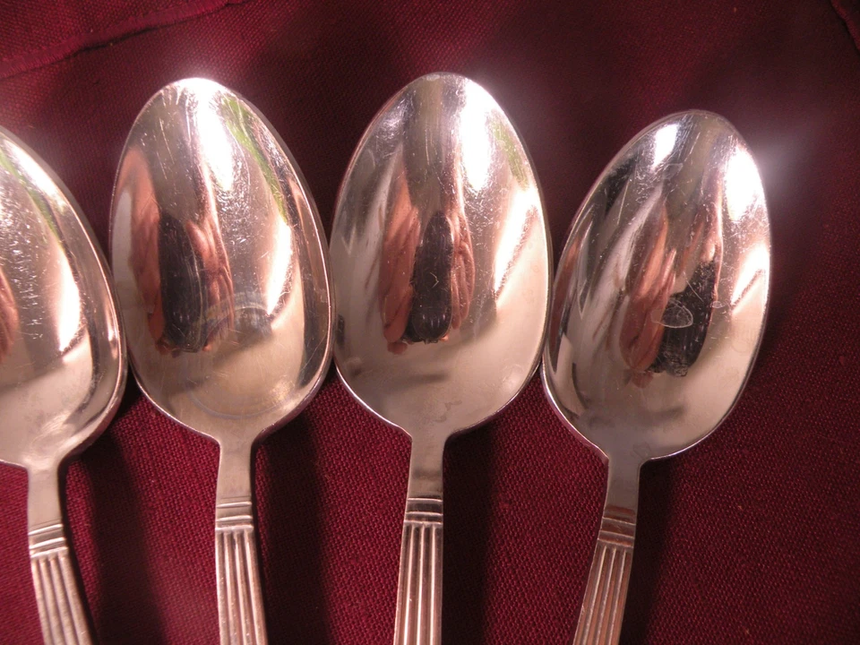 7 cucharas soperas ovaladas Stanley Roberts Adriene acero inoxidable 18/10 cubiertos 6 7/8" Foto 3 de 4