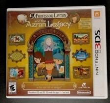 Professor Layton and the Azran Legacy Nintendo 3ds custodia autentica SOLO opera d'arte