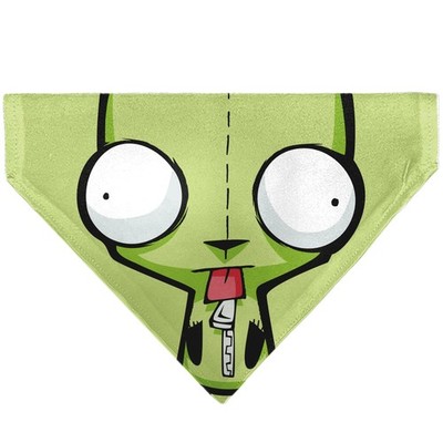 Invader Zim Pet Bandana Invader Zim Gir Full Body Pose Close Up Greens Slip On C