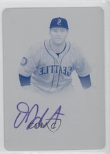 2013 Bowman Sterling Prospect Printing Plate Cyan 1/1 DJ Peterson Auto 0f8