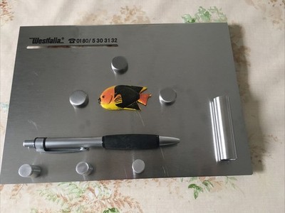 Schlüsselbrett Schlüsselhalter Schlüsselboard Westfalia aus Metall Magnete Kuli