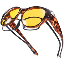 Br  Guras Oversized Polarized Fit over Sunglasses Over Glasses for Men and