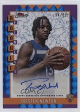 2024 Topps Finest Rookie Blue Geometric Refractor 94/99 Tristen Newton Auto 0m89