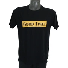 Vintage Good Times Cigarillo Logo Black T-Shirt Mens L backwoods swisher sweet