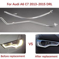 A Pair Car Headlights DRL For Audi A6 C7 2013-2015 Ballast Light Guide Strip