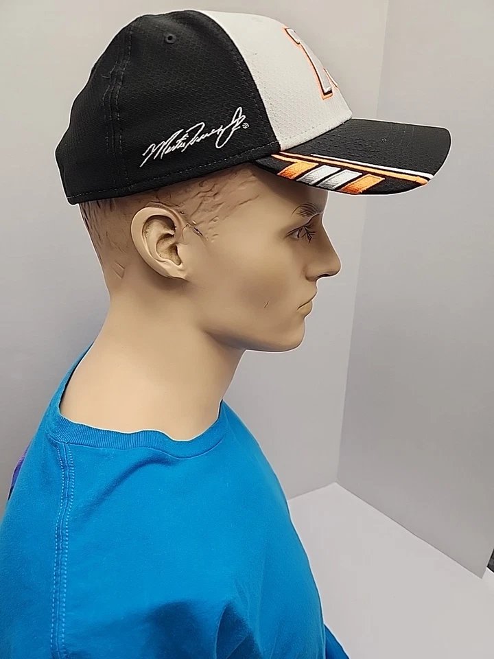  Sombrero para hombre NASCAR New Era Martin Truex Jr. #19 SnapBack negro blanco naranja Foto 4 de 4