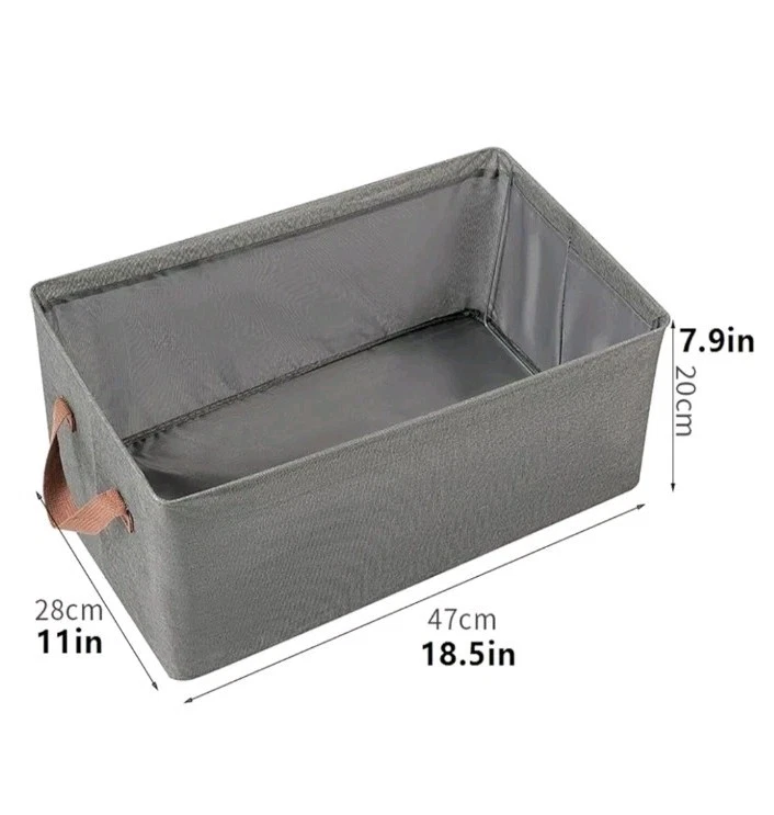 4 Pcs Set - 18.5x11x7.9 Inch Large Capacity Storage Box Storage Box(Green) - Image 2 of 2