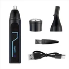 Rechargeable Men Ear Nose Hair Trimmer Set Beard Razor Electric Shaver Cordless
