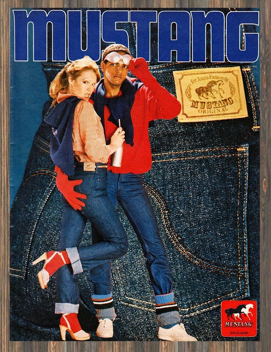 Mustang Jeans - Reklame Werbeanzeige Original-Werbung 1977