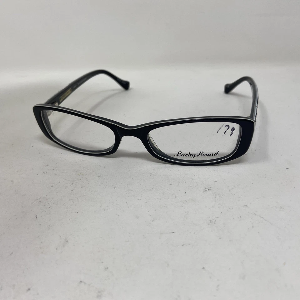 GAFAS MARCA LUCKY ABBEY NEGRO BLANCO GRIS 51-17 BISAGRA FLEXIBLE ZI98 Foto 3 de 4